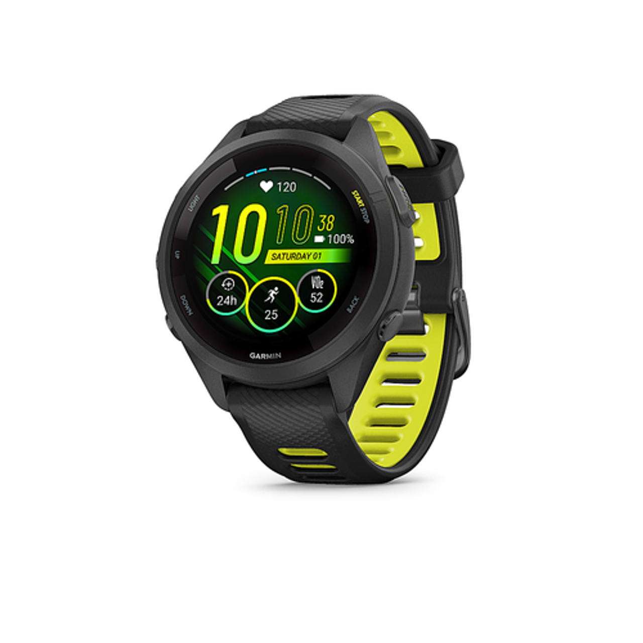Garmin - Forerunner 265S GPS Smartwatch 42 mm Fiber-reinforced polymer - Black