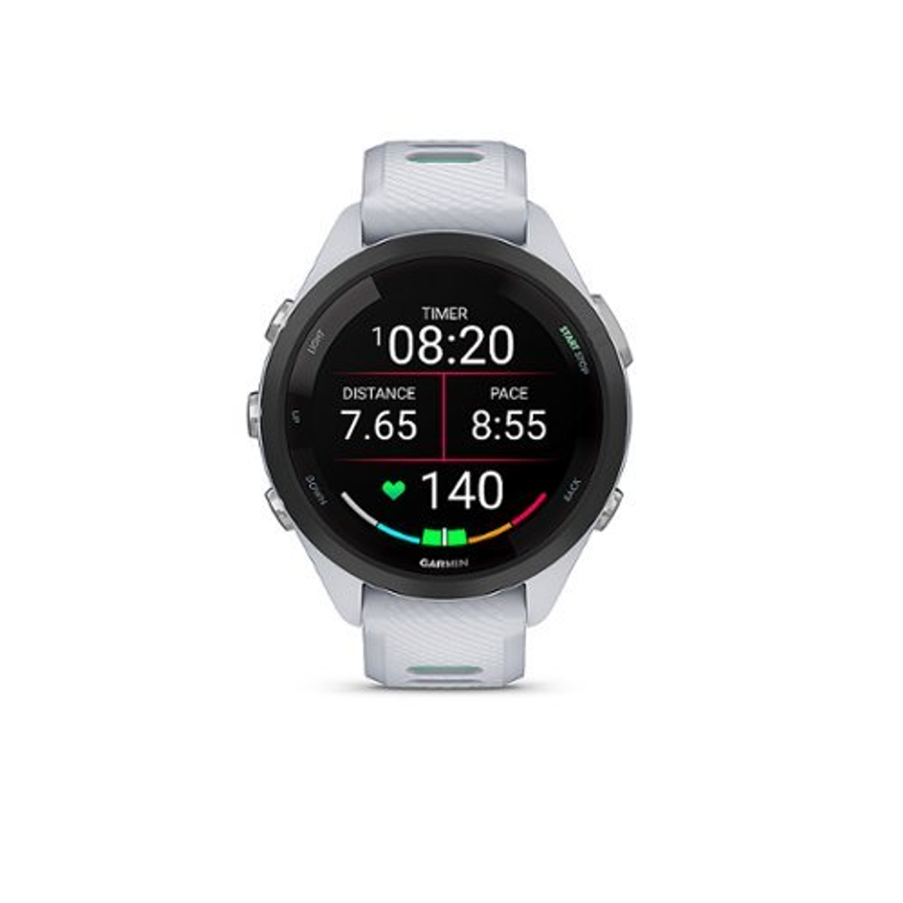 Garmin - Forerunner 265S GPS Smartwatch 42 mm Fiber-reinforced polymer - Black/Whitestone