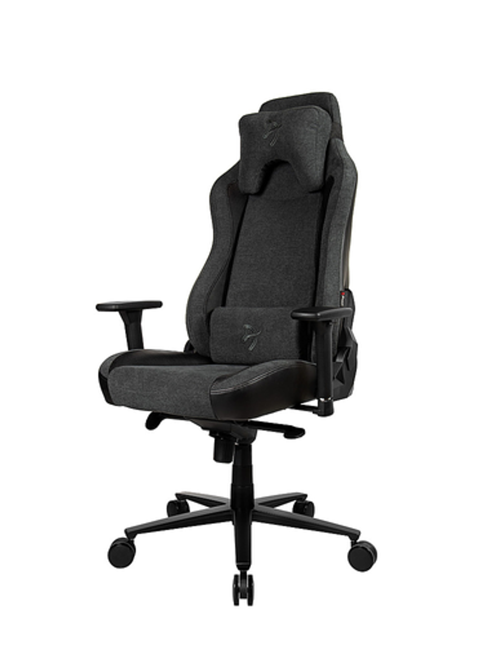 Arozzi - Vernazza Vento Signature Upholstery Soft Fabric Ergonomic Computer Gaming/Office Chair - Dark Gray