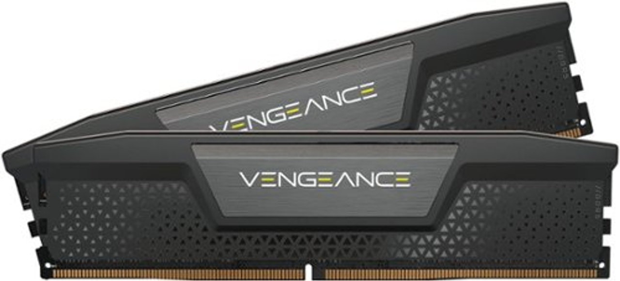 CORSAIR - VENGEANCE 64GB (2PK 32GB) 6400MHz PC5-51200 DDR5 C32 DIMM Desktop Memory - Black