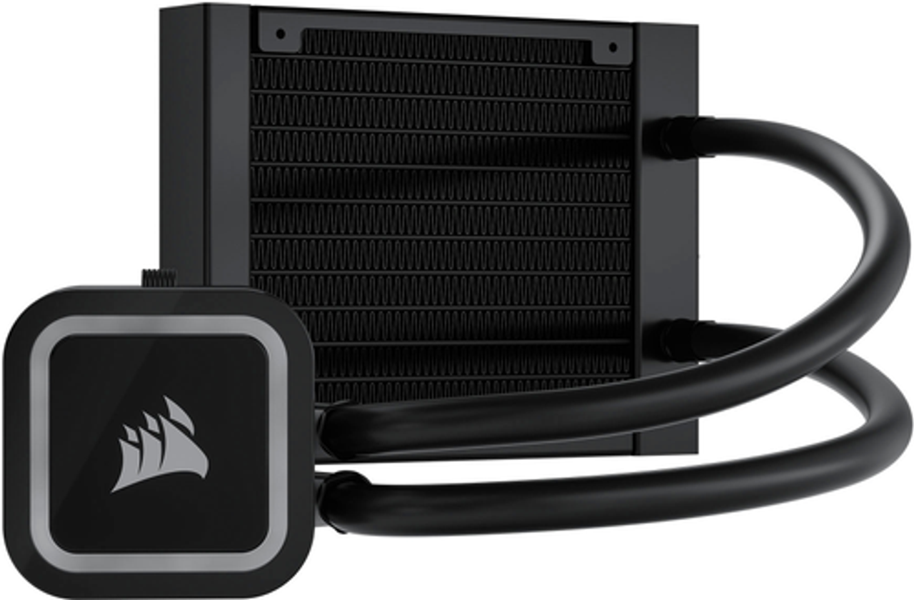 CORSAIR - iCUE Hydro Series H60X RGB ELITE AIO Liquid CPU Cooler 120mm Radiator with 120mm RGB PWM Fan - Black