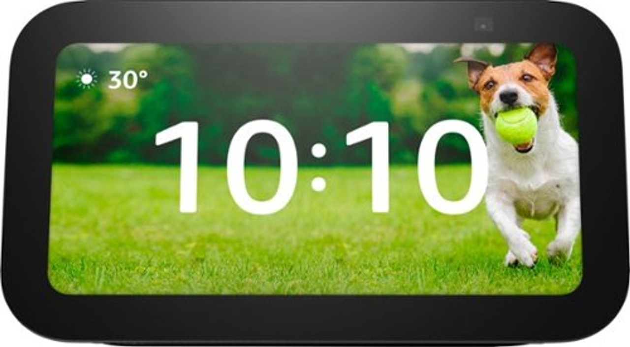Amazon - Echo Show 5 (3rd Gen, 2023 release) | Smart display with deeper bass and clearer sound - Charcoal