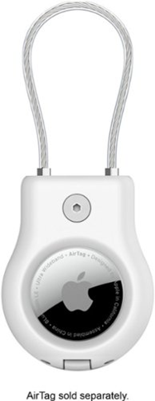 Belkin - Apple AirTag Secure Holder with Cable, Lock & Protect, Durable Scratch Resistant Case, Keychain for Keys, Luggage & More