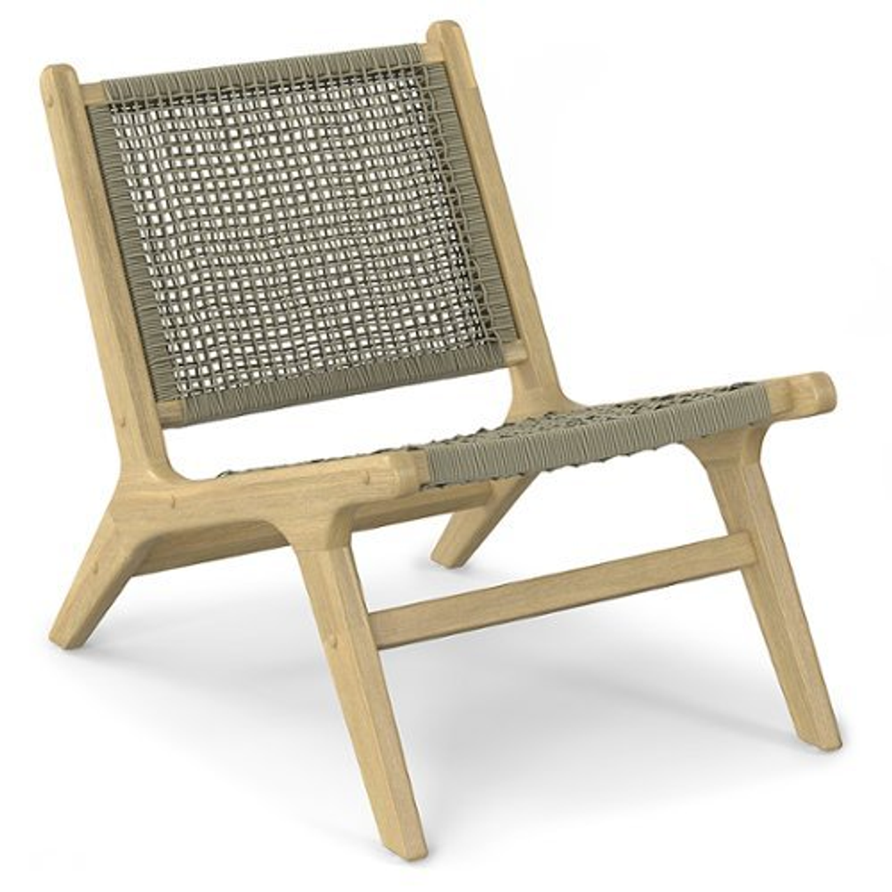 Simpli Home - Kendie Outdoor Indoor Lounge Chair - Natural Taupe