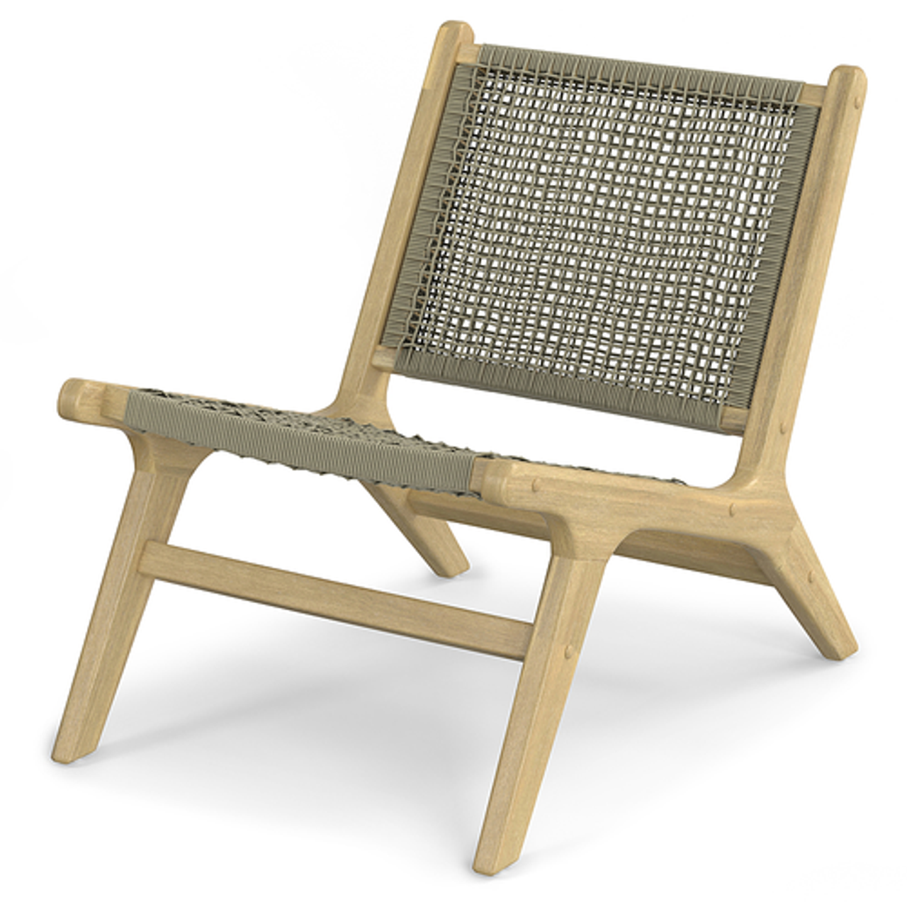 Simpli Home - Kendie Outdoor Indoor Lounge Chair - Natural Taupe