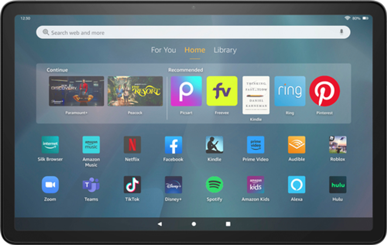 Amazon - Fire Max 11 tablet, our most powerful tablet yet, vivid 11" display, octa-core processor, 4 GB RAM, 128 GB, Gray - Gray