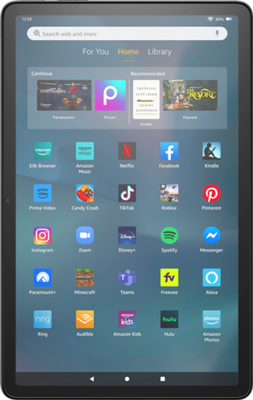 Amazon - Fire Max 11 tablet, our most powerful tablet yet, vivid 11" display, octa-core processor, 4 GB RAM, 128 GB, Gray - Gray