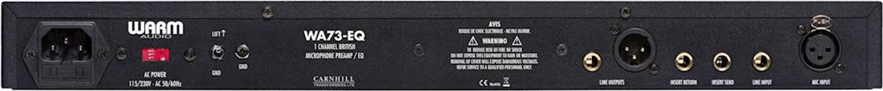 Warm Audio - Single-Channel British Microphone Preamplifier with Equalizer - Black