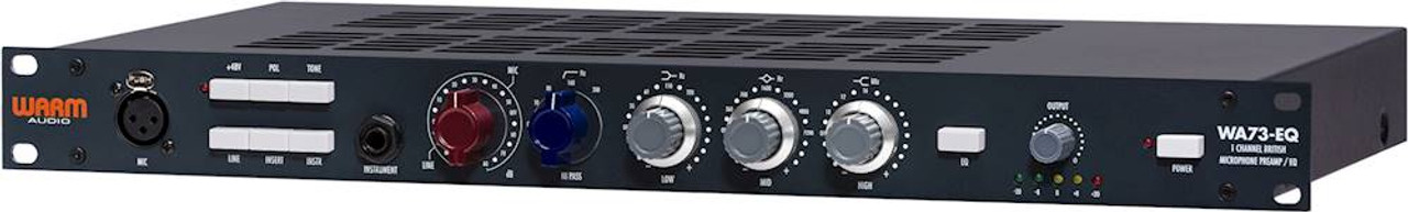 Warm Audio - Single-Channel British Microphone Preamplifier with Equalizer - Black