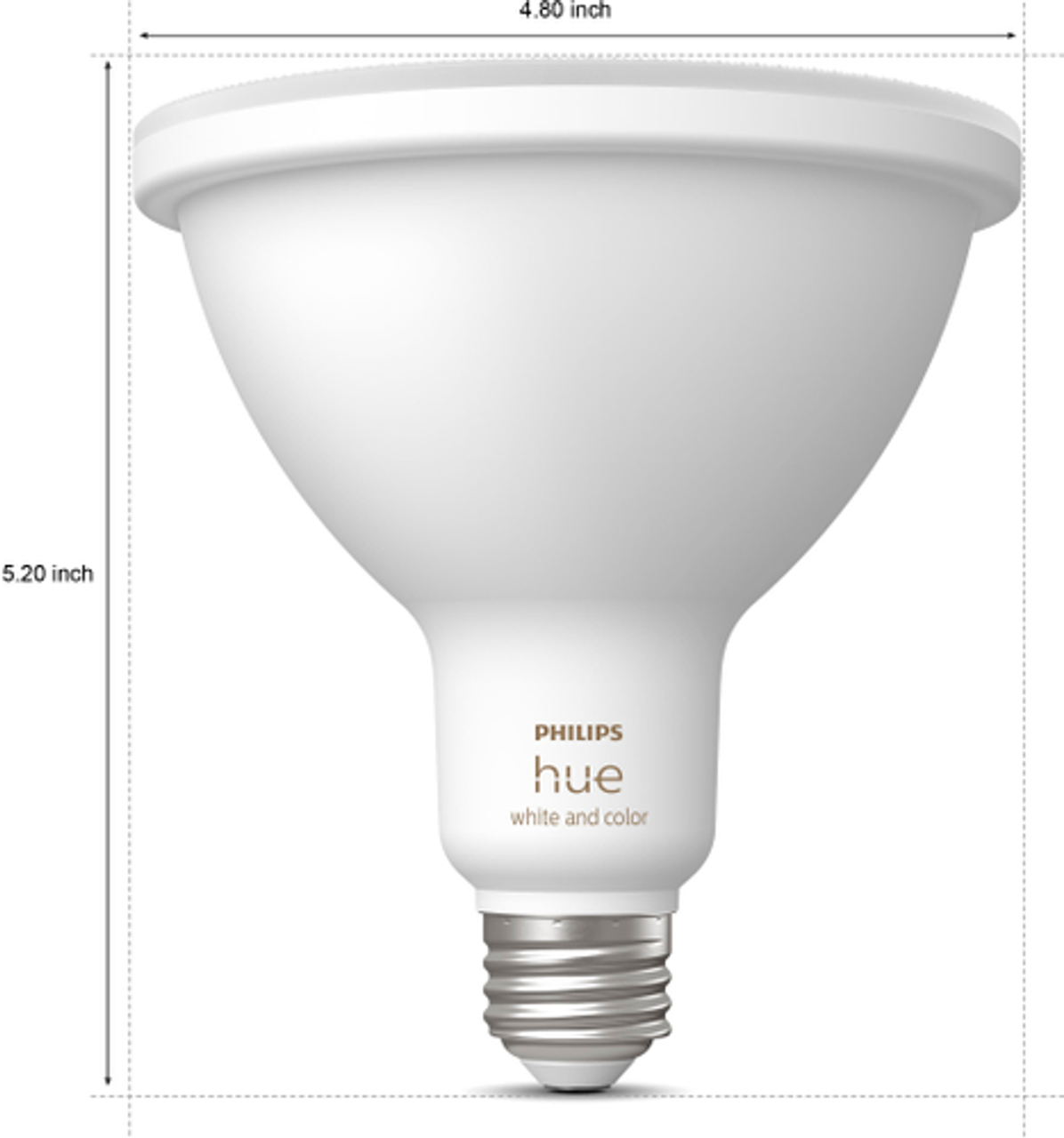 Philips - Outdoor Hue White and Color PAR38  LED Bulb 14W E26