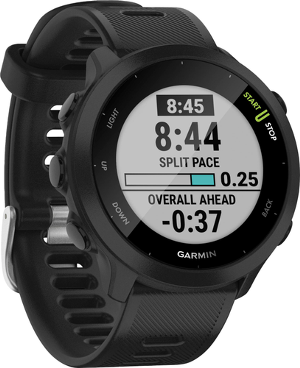 Garmin - Forerunner 55 Smartwatch 26mm Fiber-Reinforced Polymer - Black