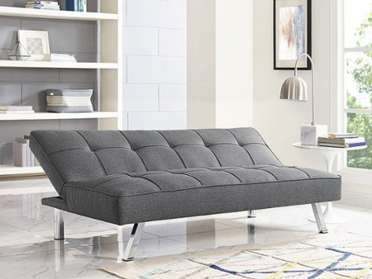 Serta - Corey Multi-Functional Sofa Lounger Sleeper by Serta® Dream Convertibles, Comfort Gray - Charcoal