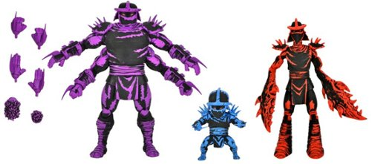NECA - Teenage Mutant Ninja Turtles Mirage Comics 7” Shredder Clones 3 Pack