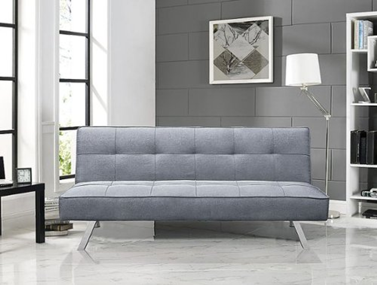 Serta - Corey Multi-Functional Sofa Lounger Sleeper by Serta® Dream Convertibles - Light Grey