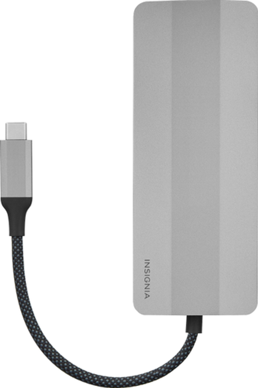 Insignia™ - 7-Port USB-C Hub - Gray