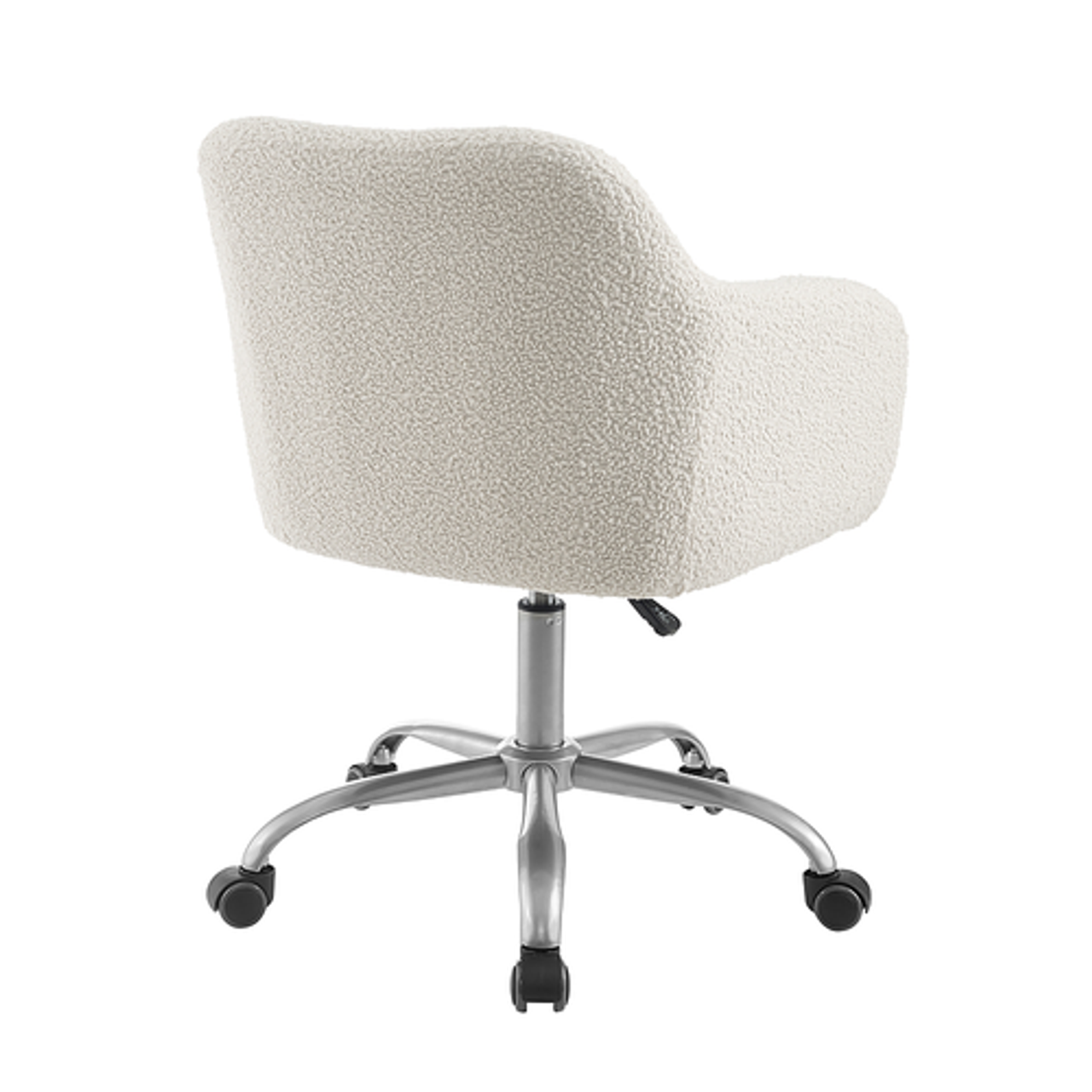 Linon Home Décor - Carvel Office Chair, Sherpa - Off-White