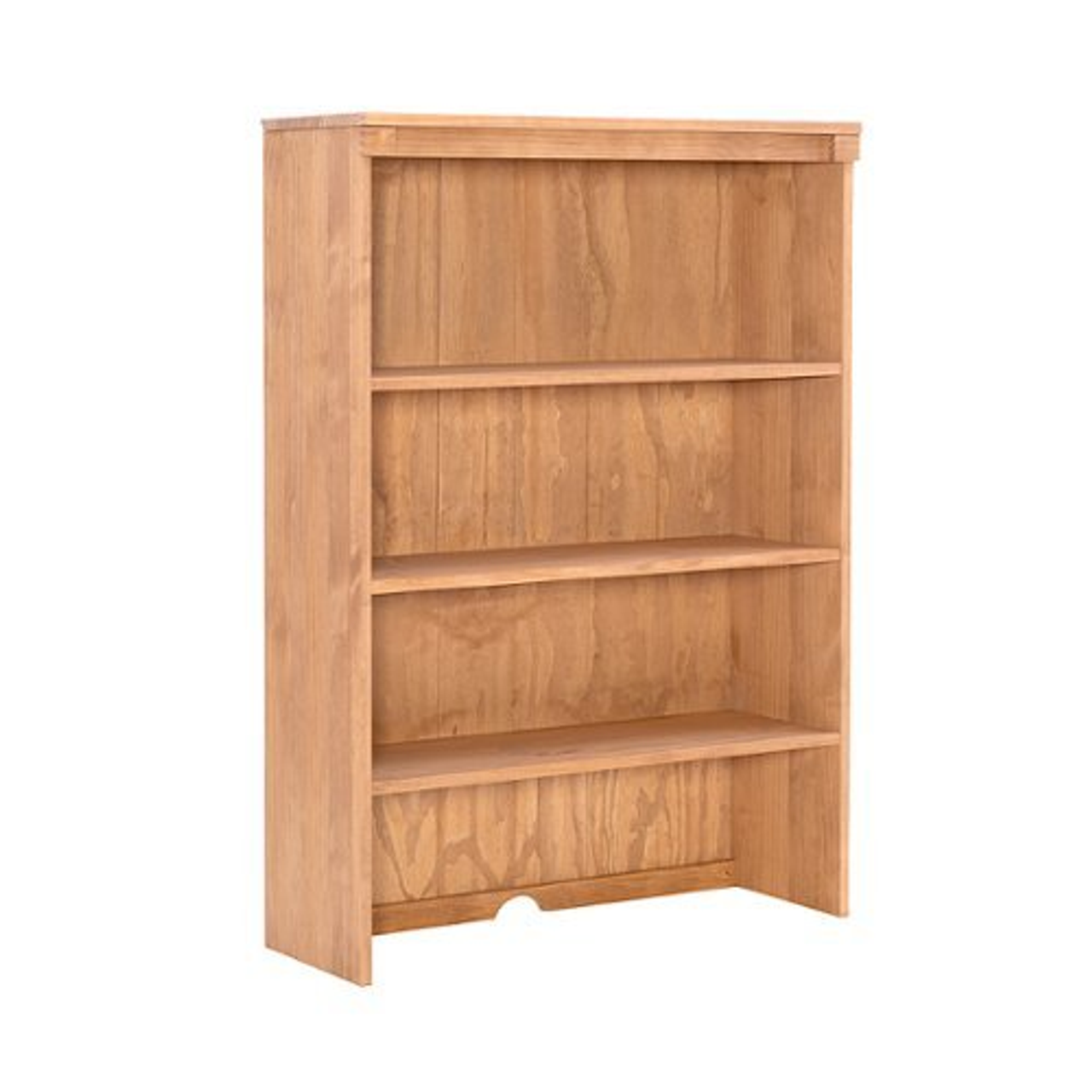 Linon Home Décor - Valdez 3-Shelf Bookcase Hutch - Rustic Honey