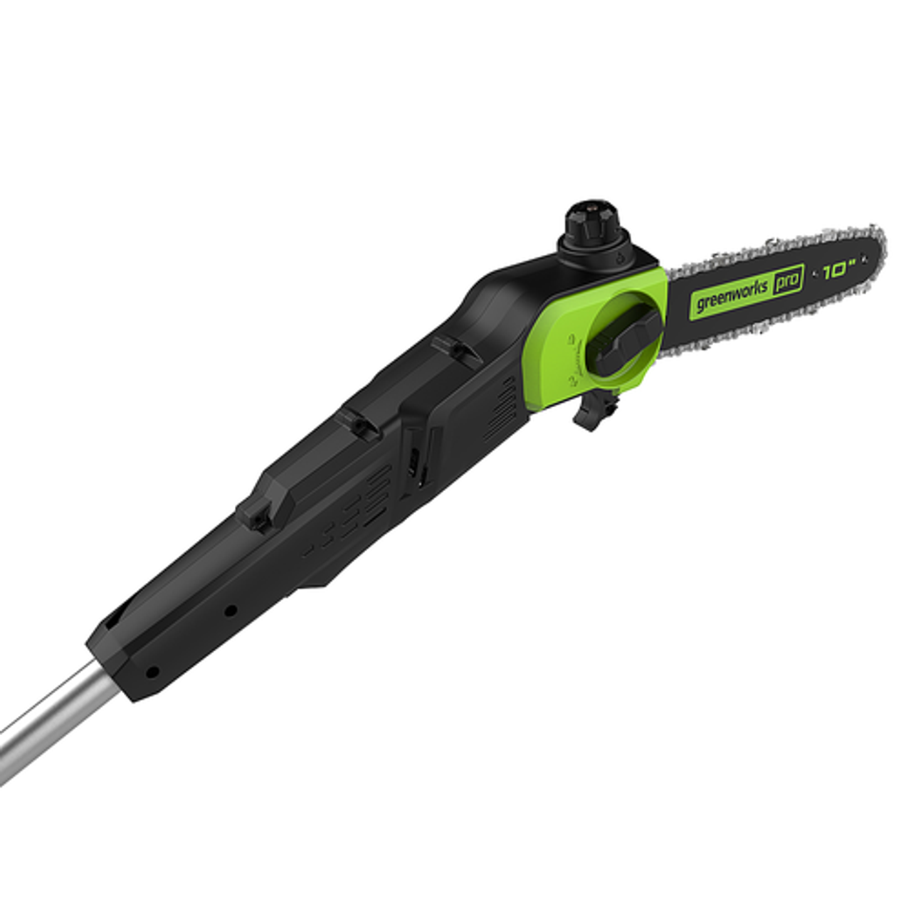 Greenworks - 80V 10” Brushless Cordless Pole Saw (Battery & Charger Not Included) with 14.5 ft Reach - Green