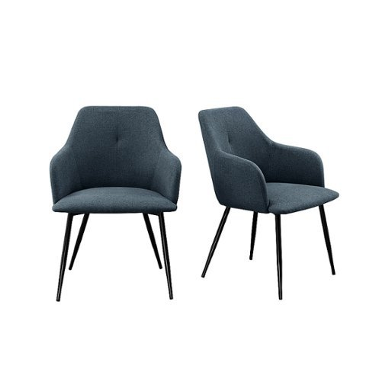 Walker Edison - Modern Dining Chair - Indigo Blue