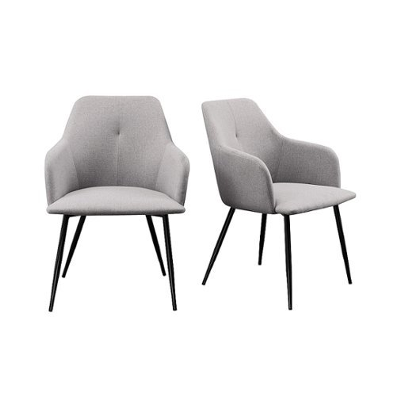 Walker Edison - Modern Dining Chair - Fog Grey