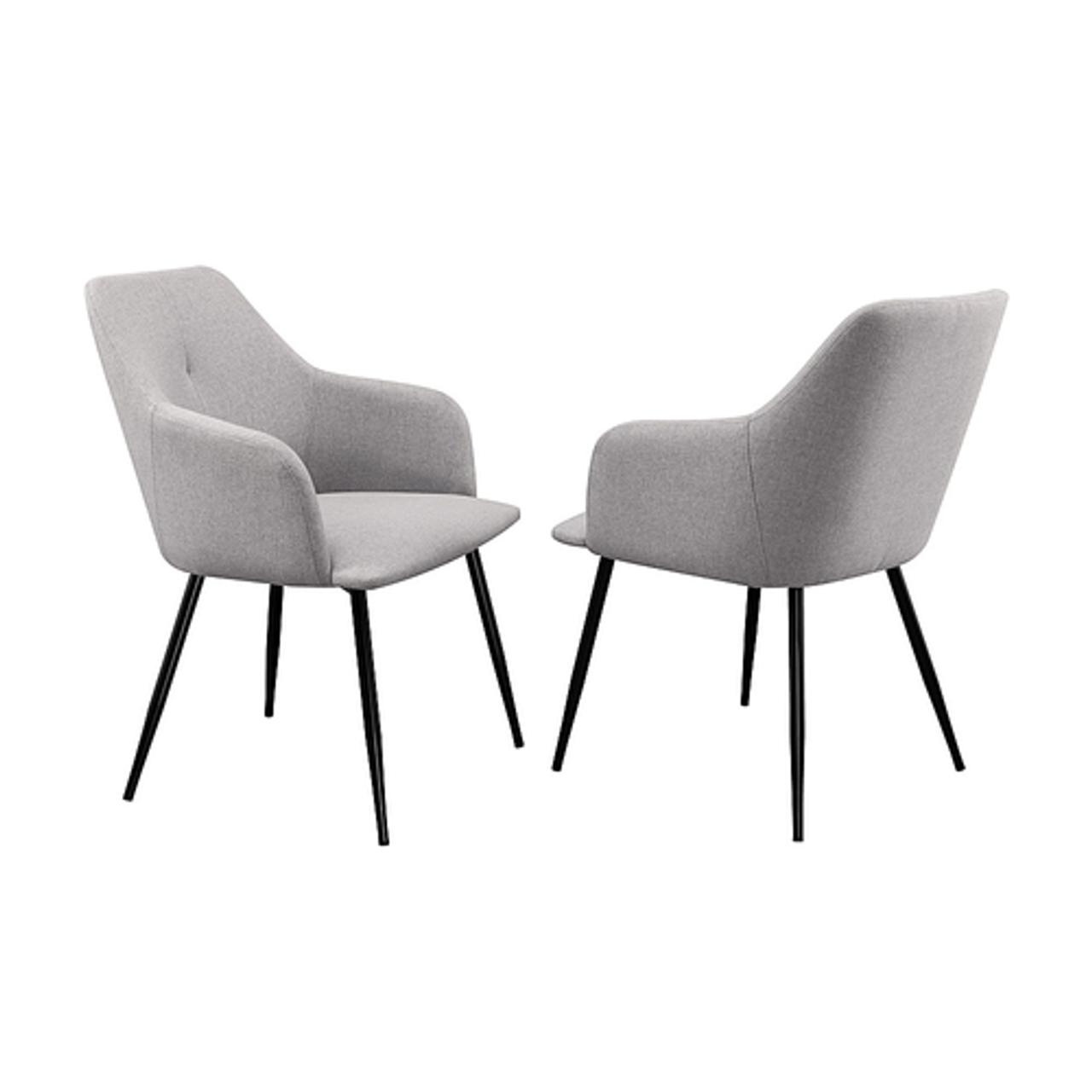 Walker Edison - Modern Dining Chair - Fog Grey