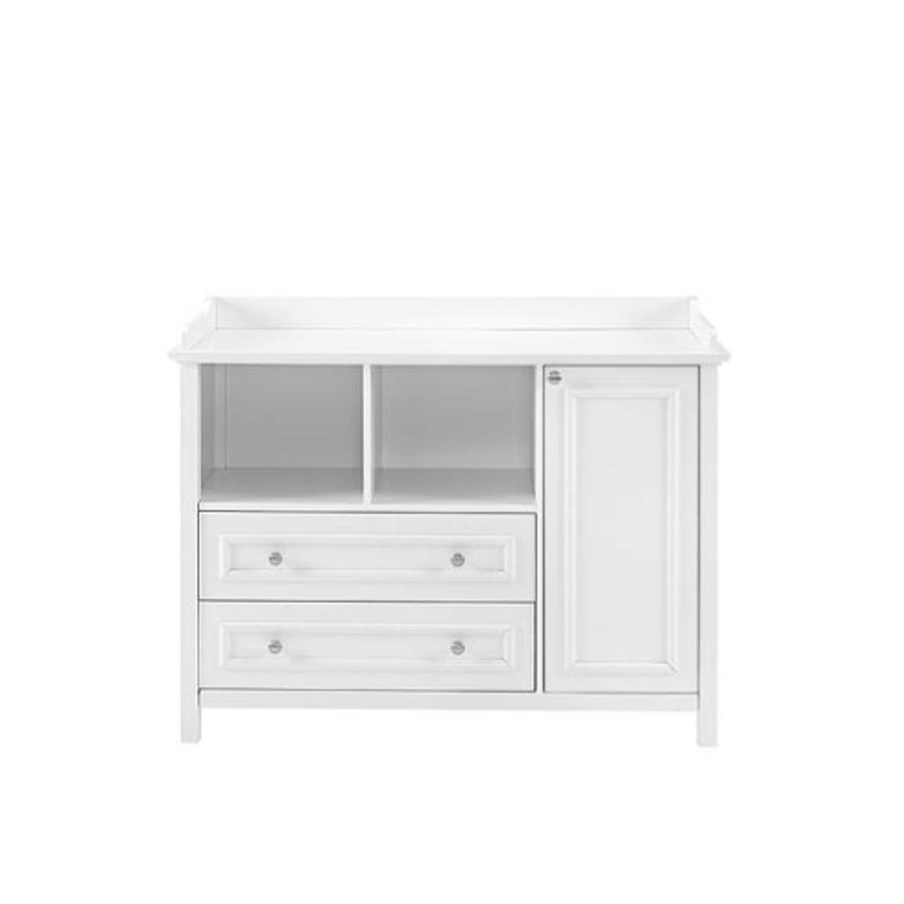 Walker Edison - Transitional 1-Cabinet 2-Drawer Children’s Dresser - Solid White