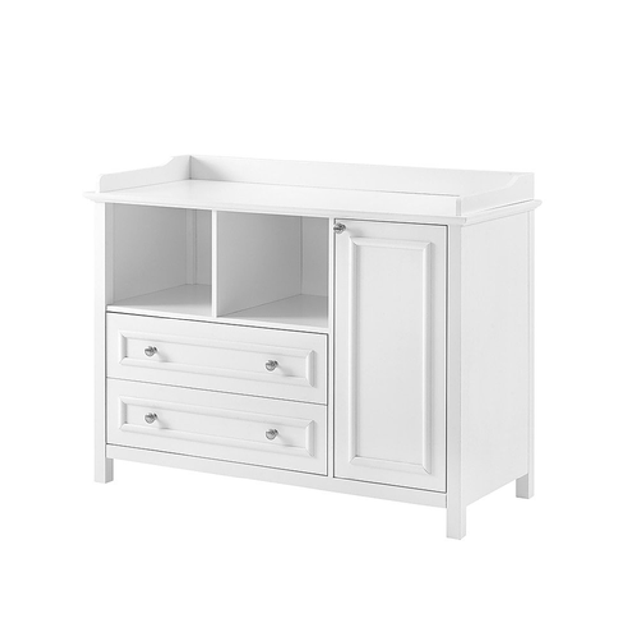 Walker Edison - Transitional 1-Cabinet 2-Drawer Children’s Dresser - Solid White