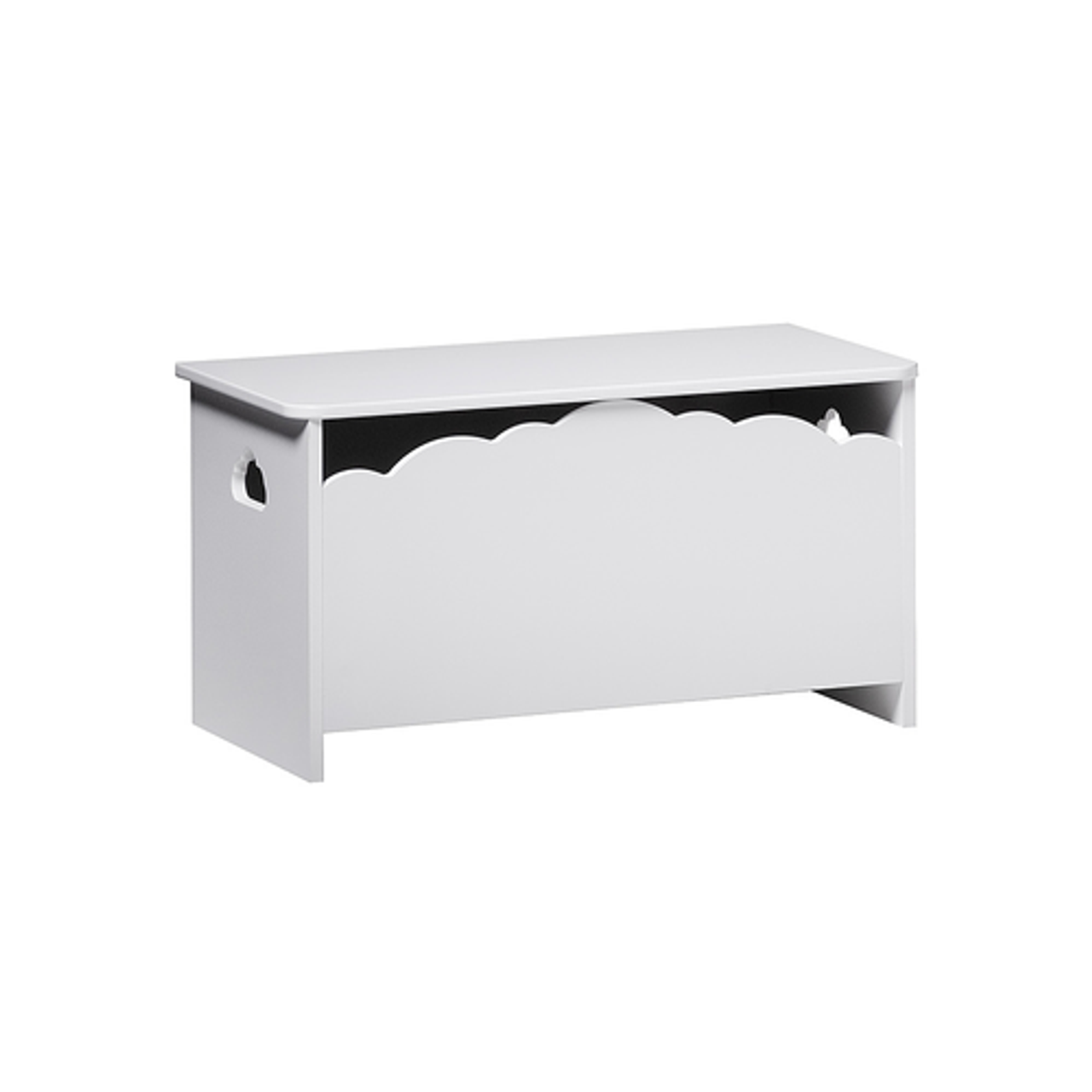 Walker Edison - Transitional Cloud-Detail Toy Chest - White