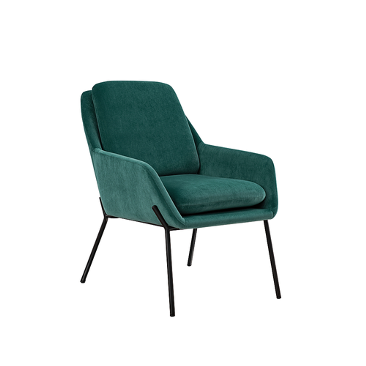 Walker Edison - Glam Accent Chair - Teal