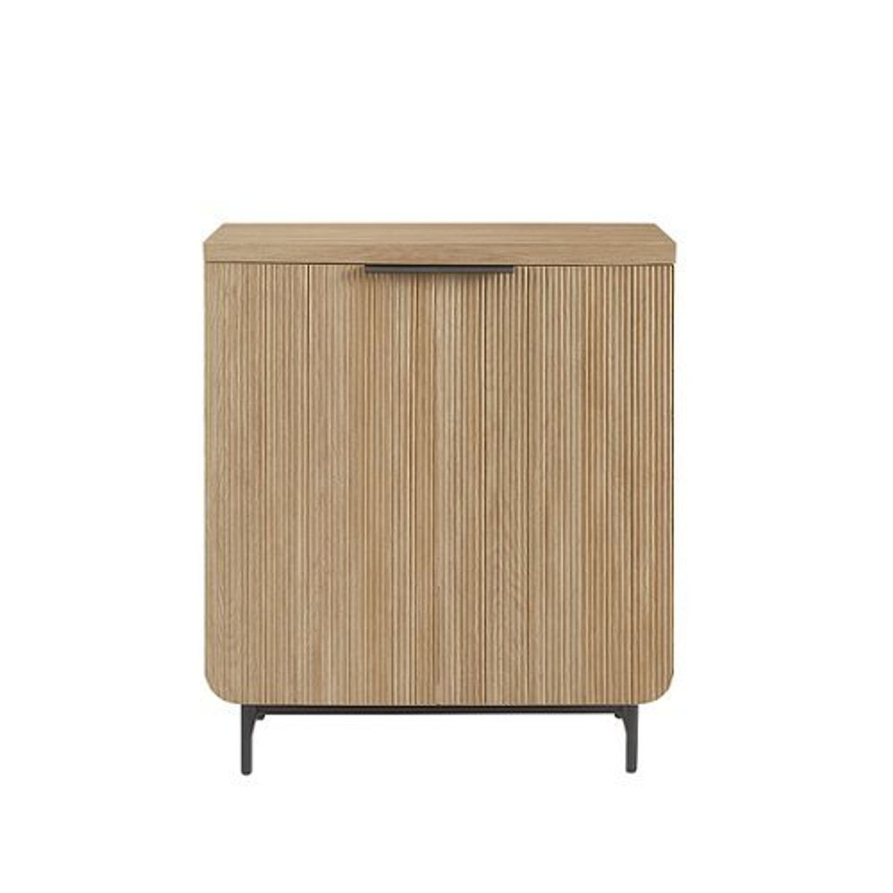 Walker Edison - Urban 4-Door Accent Cabinet - Coastal Oak