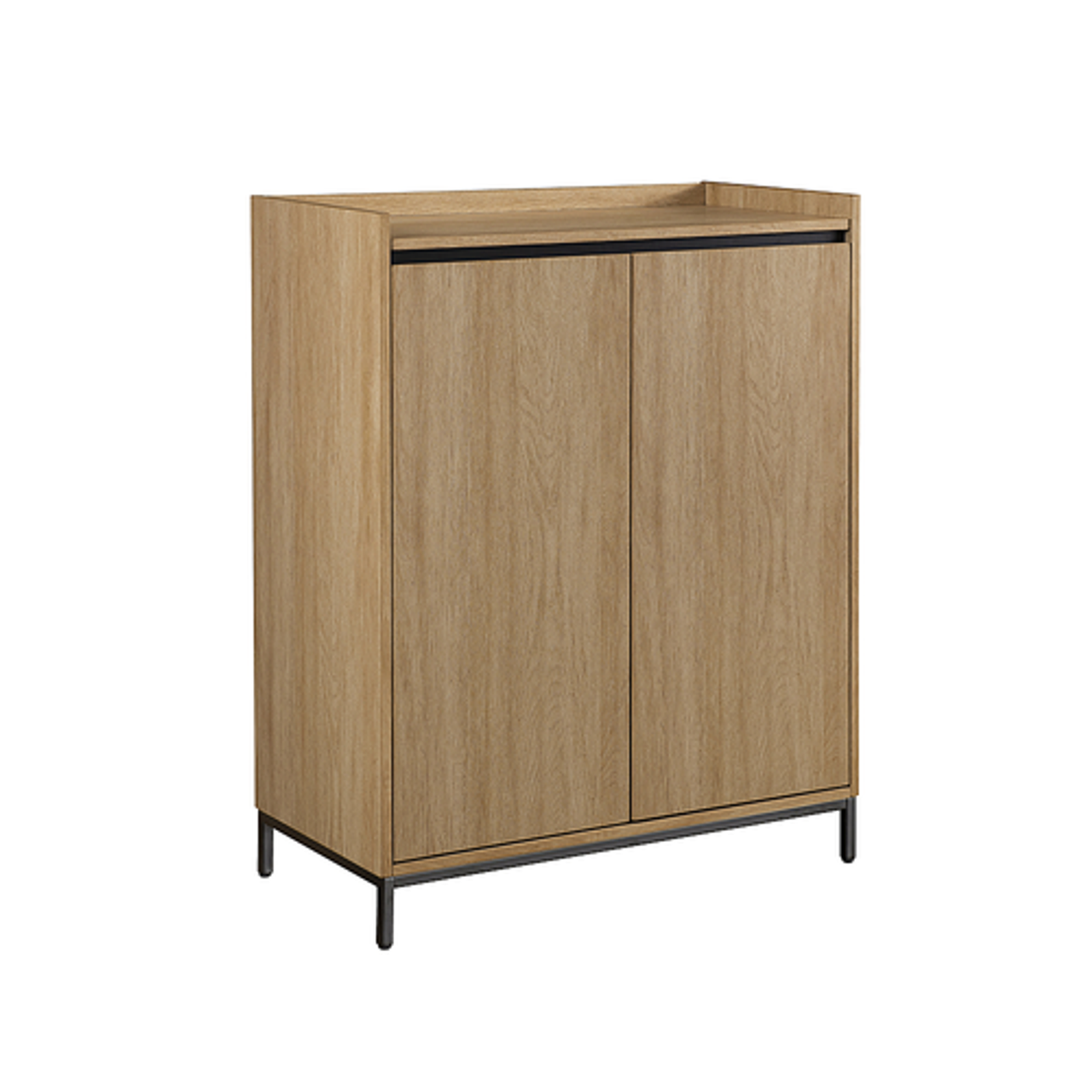 Walker Edison - Contemporary Accent Cabinet - Coastal Oak