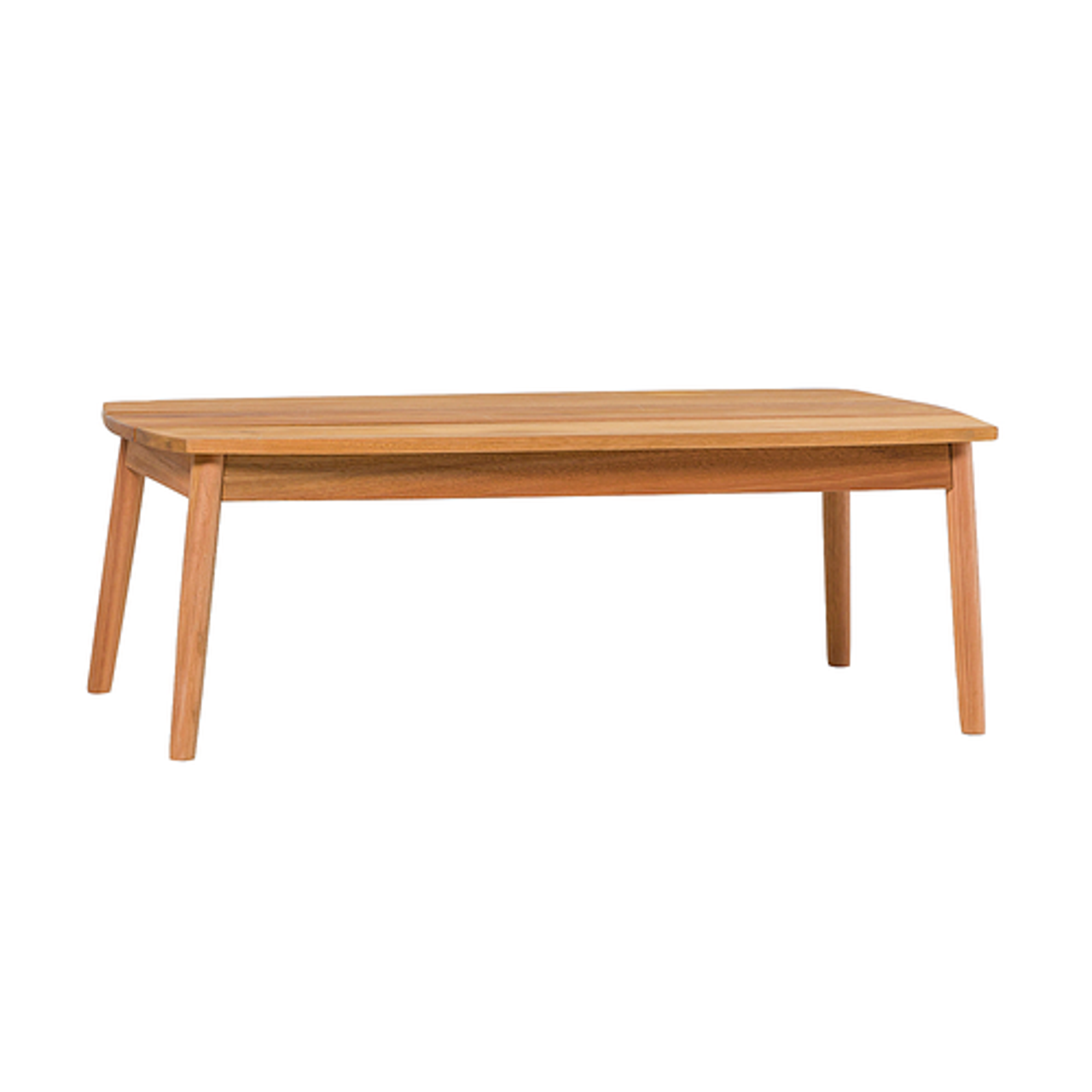 Walker Edison - Modern Solid Wood Spindle-Style Outdoor Coffee Table - Natural