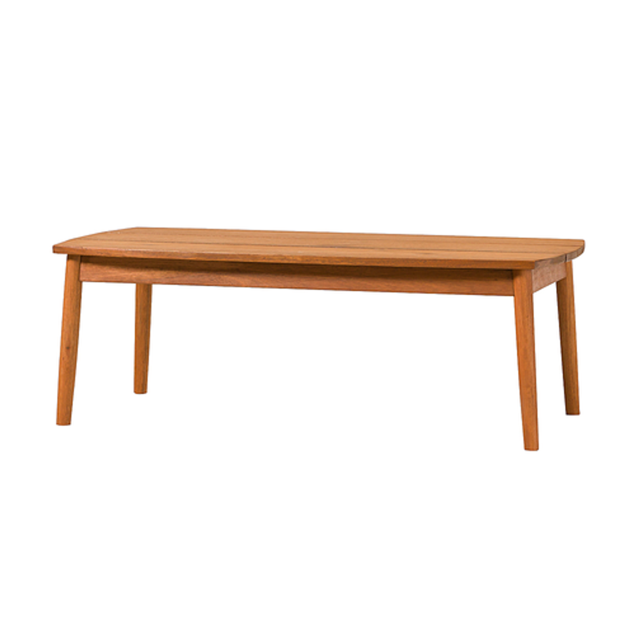Walker Edison - Modern Solid Wood Spindle-Style Outdoor Coffee Table - Brown