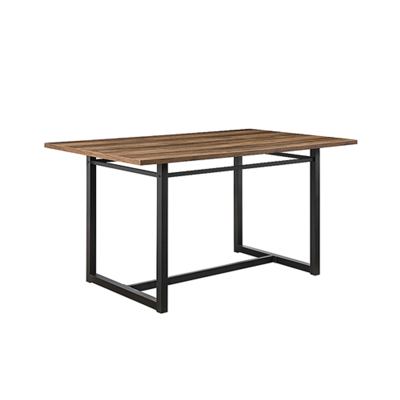 Walker Edison - Industrial Dining Table - Rustic Oak