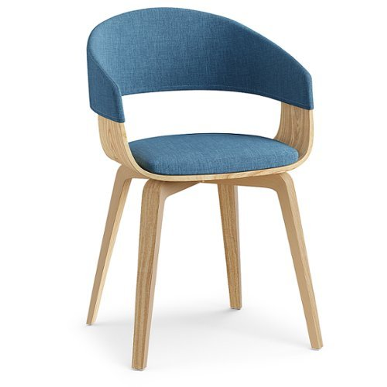 Simpli Home - Lowell Bentwood Dining Chair - Blue