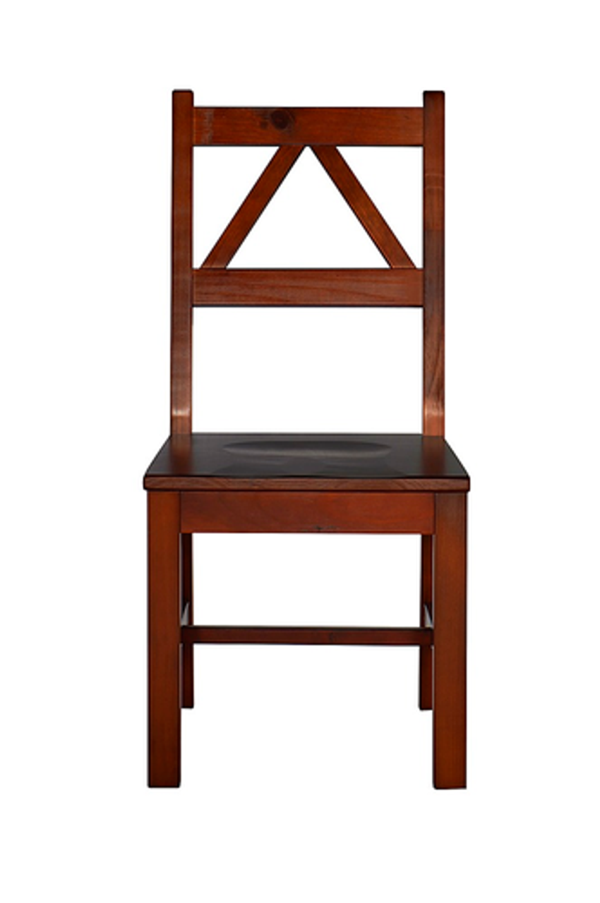 Linon Home Décor - Tressa Solid Wood Chair - Antique Tobacco Brown