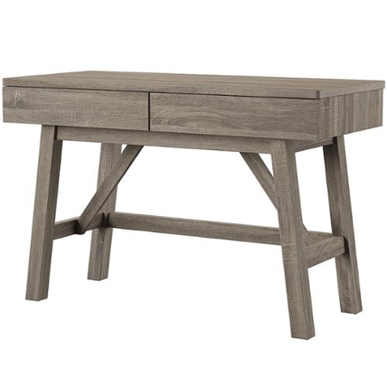 Linon Home Décor - Tennyson Two-Drawer Desk - Gray