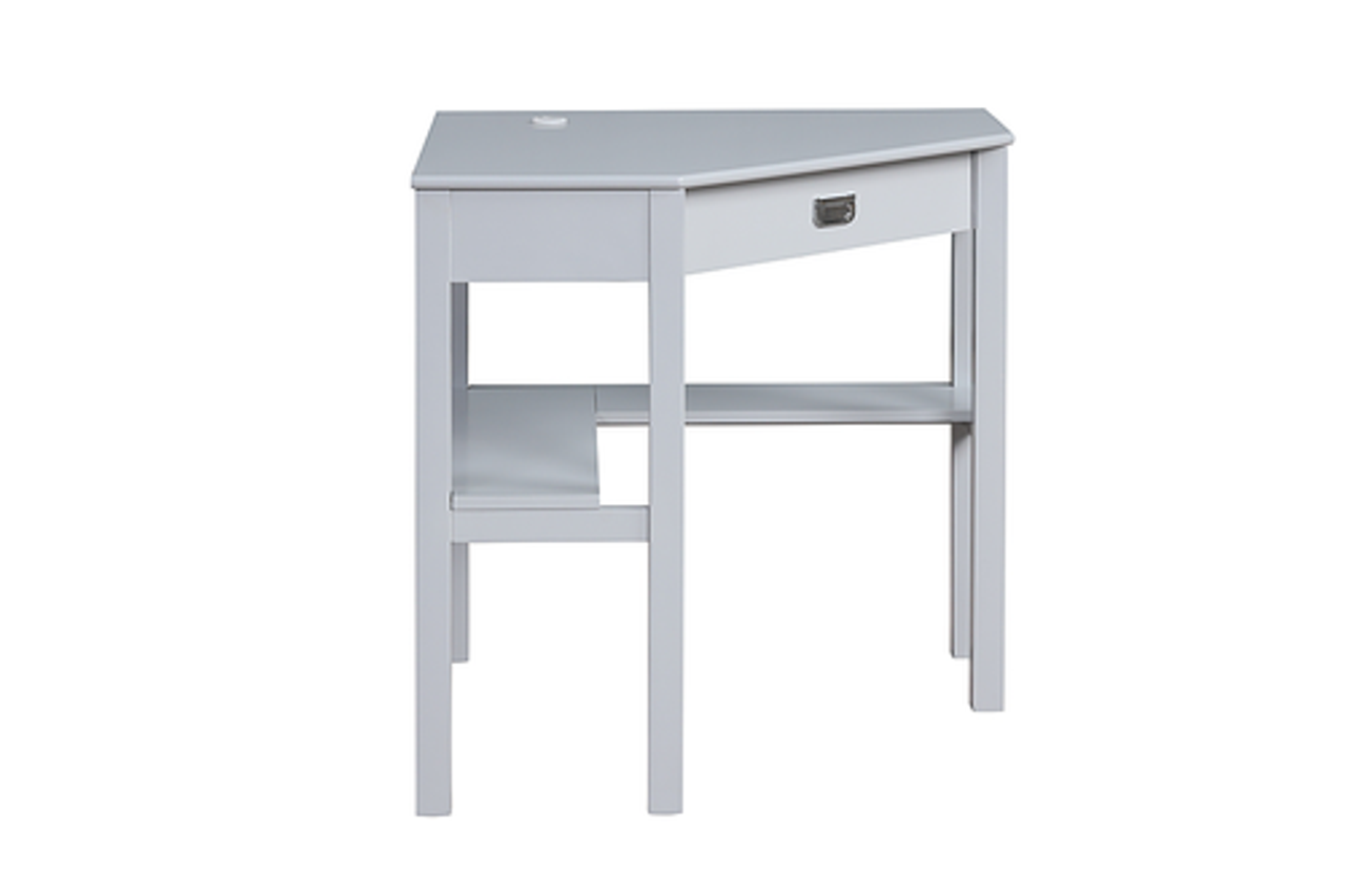 Linon Home Décor - Penrose Corner Desk With Keyboard Tray - Gray