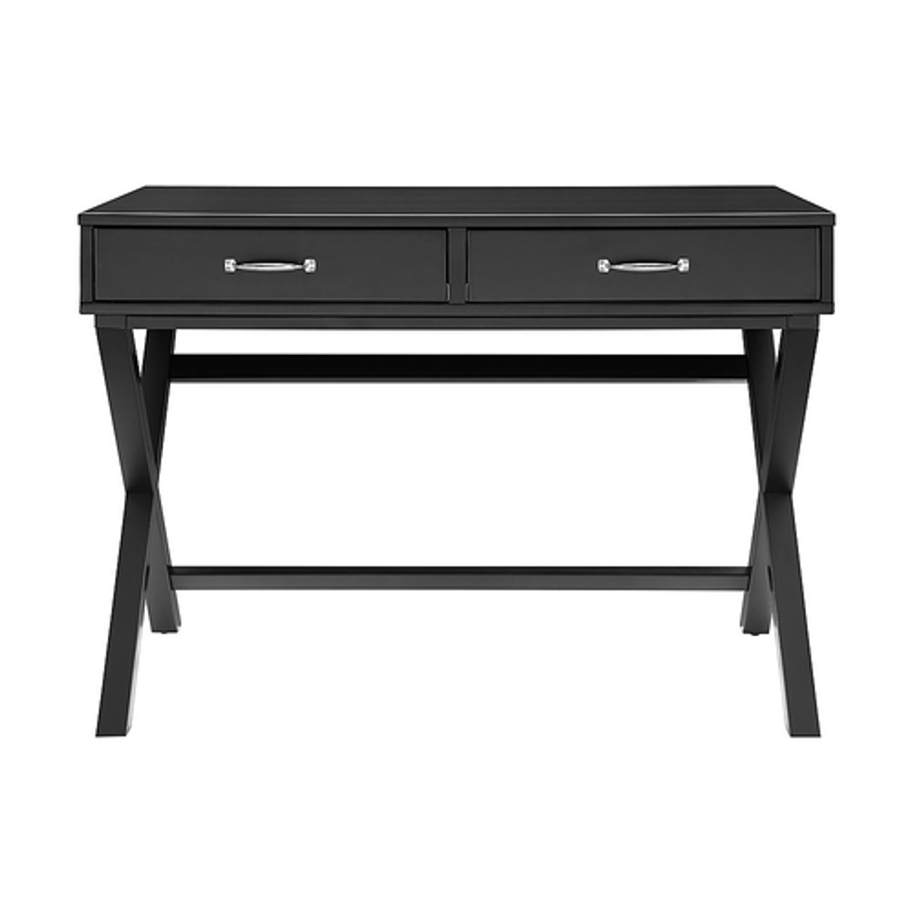 Linon Home Décor - Pierce 2-Drawer Campaign-Style Desk - Black