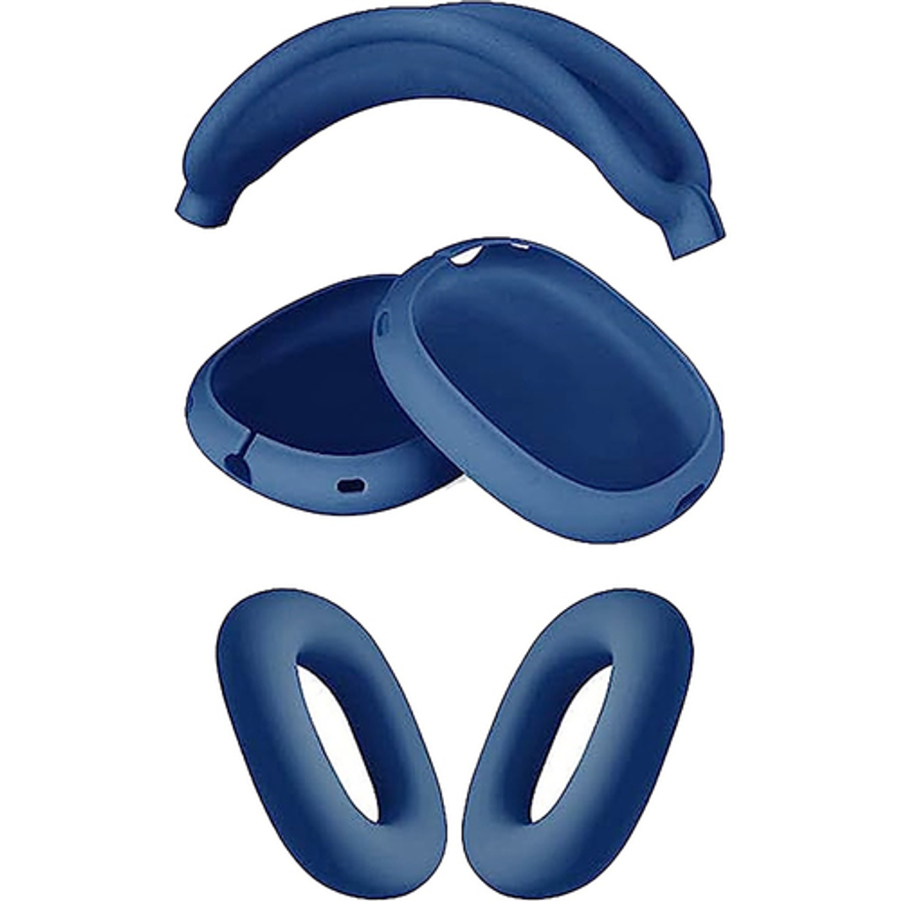 SaharaCase - Silicone Combo Kit Case for Apple AirPods Max Headphones - Blue