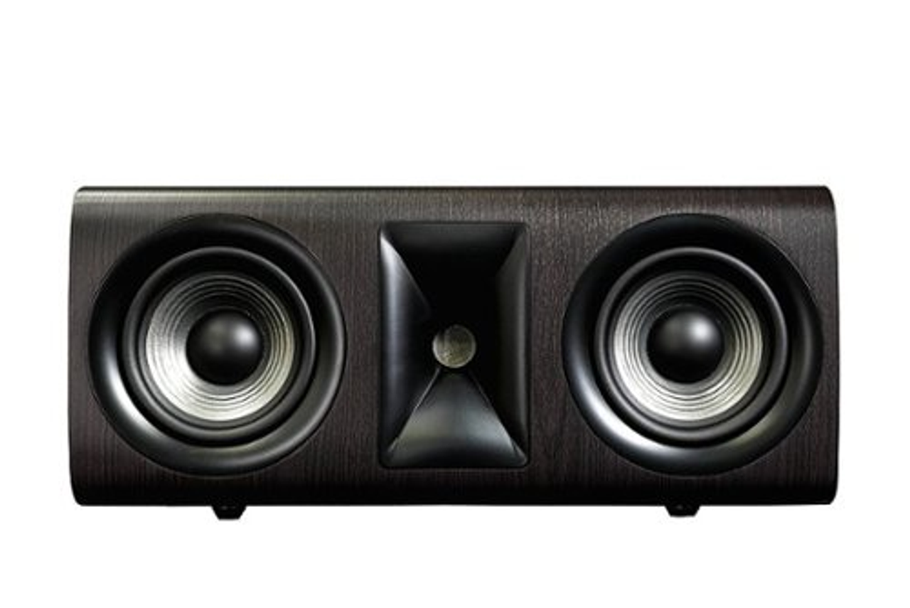 JBL - Studio 625C Dual 5.25", 2.5-way compression driver Center Channel Loudspeaker, Dark Wood (Each) - Dark Wood