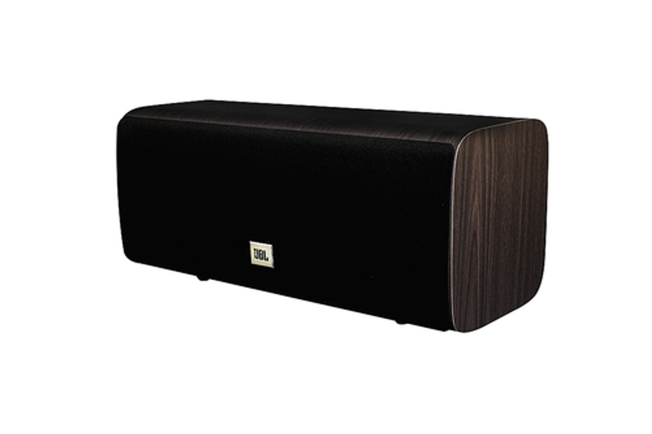 JBL - Studio 625C Dual 5.25", 2.5-way compression driver Center Channel Loudspeaker, Dark Wood (Each) - Dark Wood