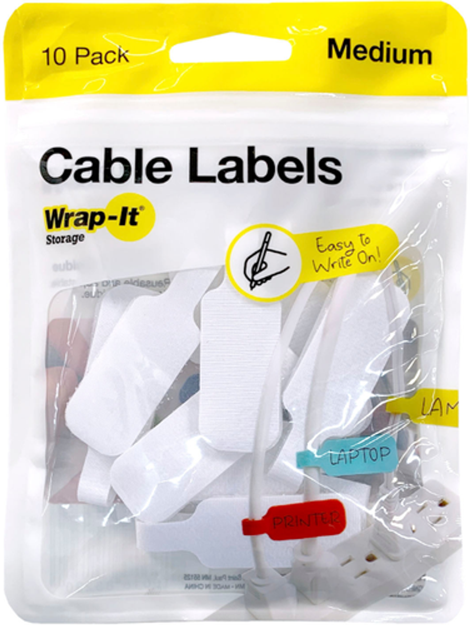 Wrap-It Storage - Cable Label - White
