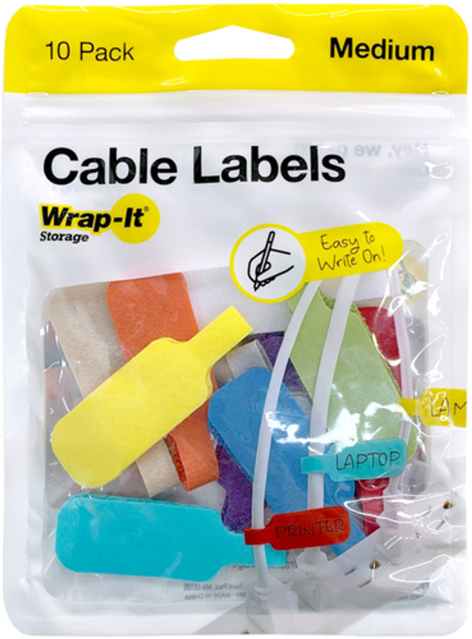 Wrap-It Storage - Cable Label - Assorted