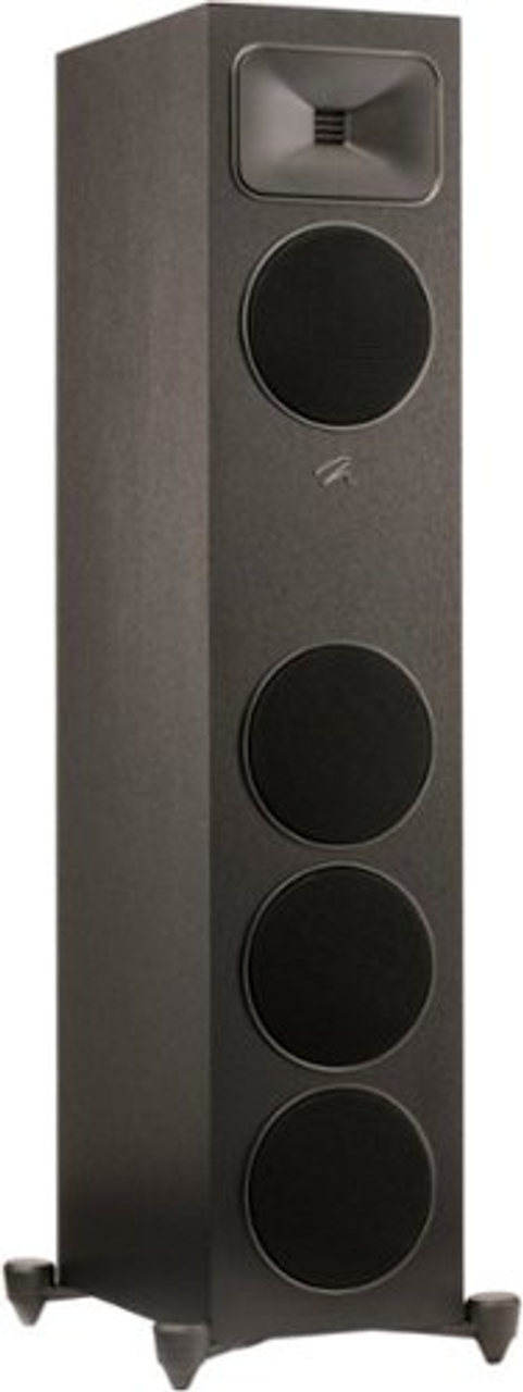MartinLogan - Motion Foundation Series 3-Way Floorstanding Speaker with 5.5” Midrange and Triple 5.5” Bass Drivers (Each) - Black