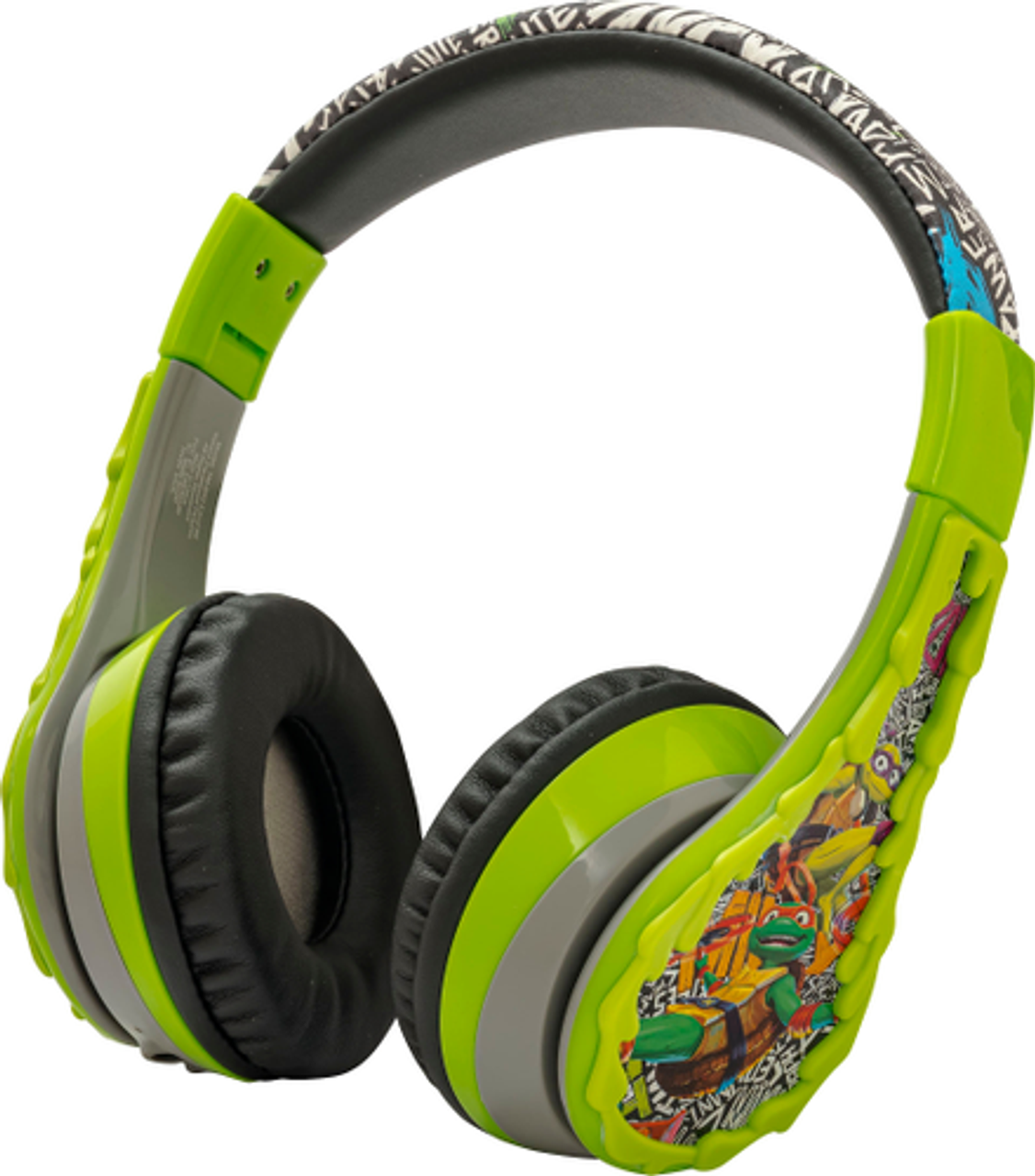 eKids - Teenage Mutant Ninja Turtles Wireless Over-the-Ear Headphones - Green