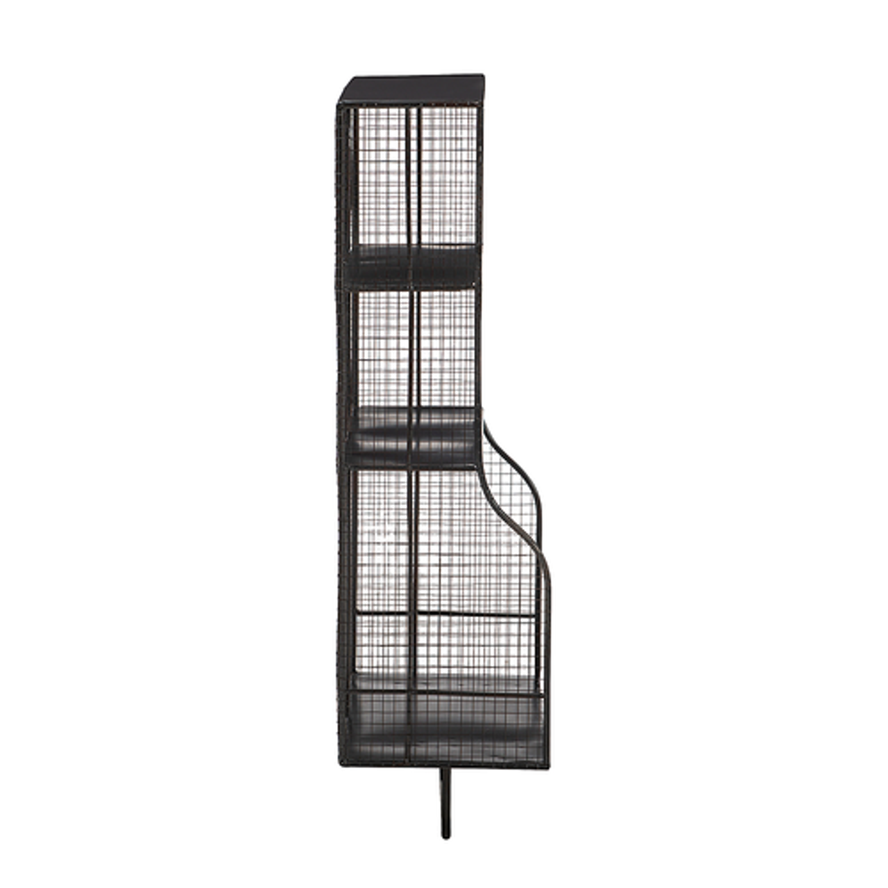 Linon Home Décor - Grebe 3-Shelf Wall Storage Orangizer - Black