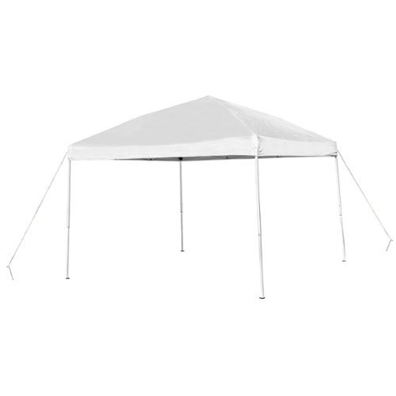 Flash Furniture - Harris 10'x10' White Weather Resistant Easy Up Event Straight Leg Instant Canopy Tent - White