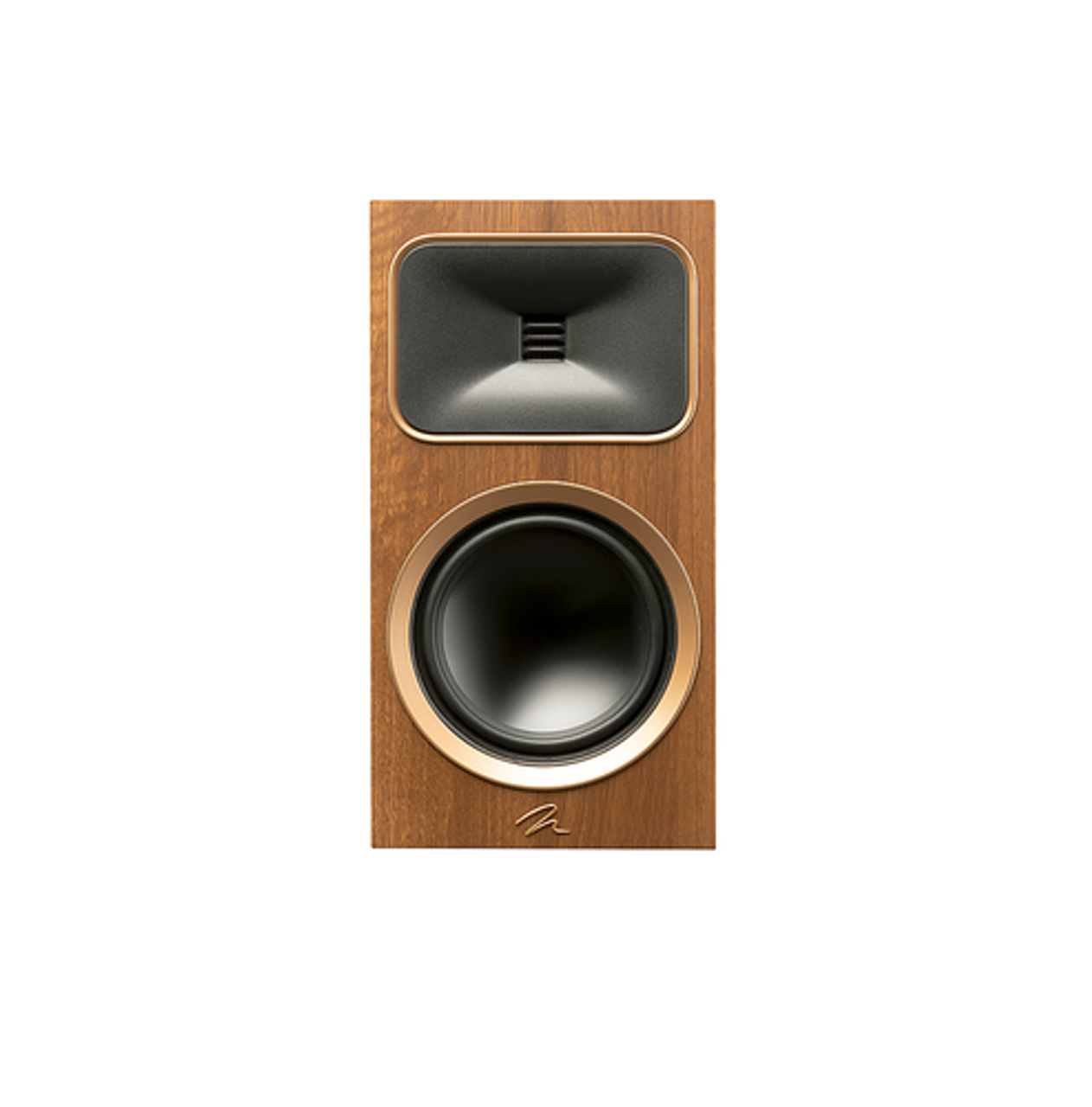 MartinLogan - Motion Foundation Series 2-Way Bookshelf Speaker with 6.5” Midbass Driver (Each) - Walnut