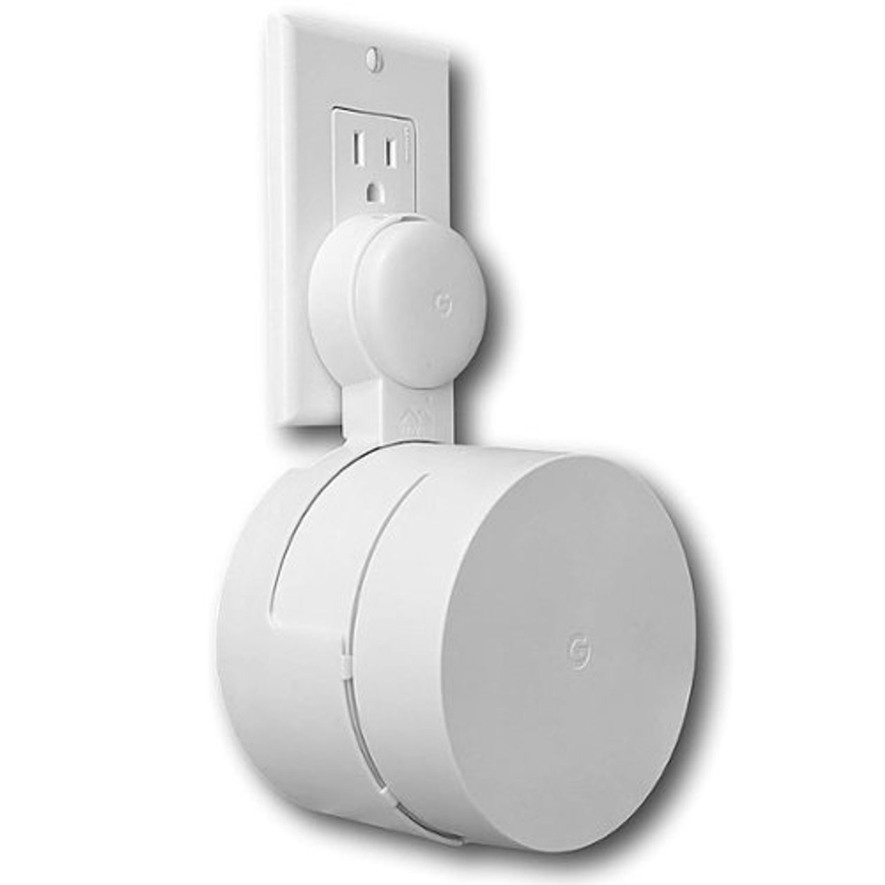 Mount Genie - Outlet Mount for Google Wifi AC1200 - Round Plug - 1-pack